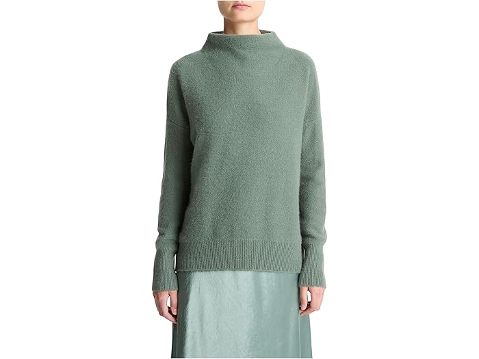 (取寄) ヴィンス レディース ボイルド ファンネル ネック プルオーバー Vince women Boiled Funnel Neck Pullover Deep Patina(4)