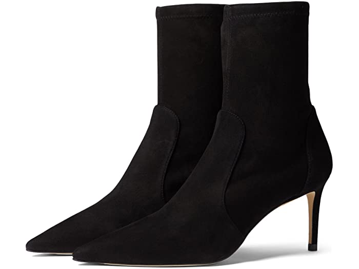 (取寄) スチュアート ワイツマン スチュアート 75 ストレッチ ブーティ Stuart Weitzman Stuart 75 Stretch Bootie Black