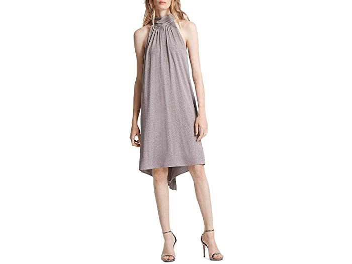 (取寄) ホルストン レディース ウィメンズ スリーブレス モック ネック メタリック ジャージ ドレス Halston women Womens Sleeveless Mock Neck Metallic Jersey Dress Metallic Heather Blush