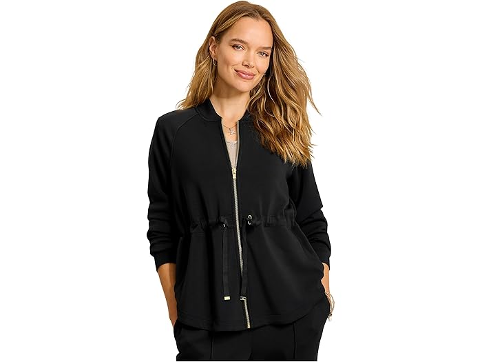 (取寄) トミーバハマ レディース パーム ヴォヤージュ ロング ジャケット Tommy Bahama women Palm Voyage Long Jacket Black