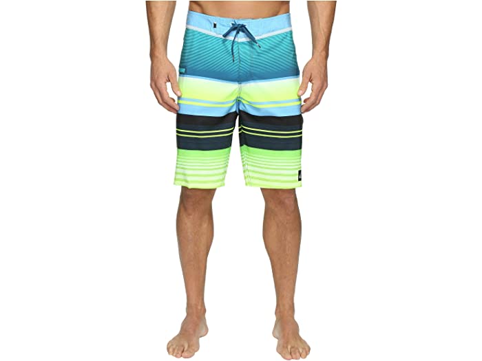 (取寄) クイックシルバー メンズ エブリデイ ストライプ ヴィー 21 ボードショーツ Quiksilver men Everyday Stripe Vee 21" Boardshorts Moroccan Blue