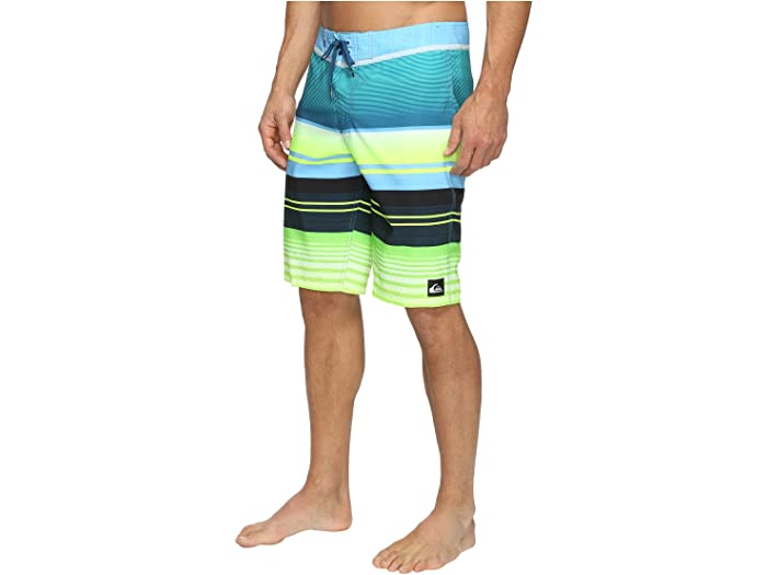 (取寄) クイックシルバー メンズ エブリデイ ストライプ ヴィー 21 ボードショーツ Quiksilver men Everyday Stripe Vee 21" Boardshorts Moroccan Blue