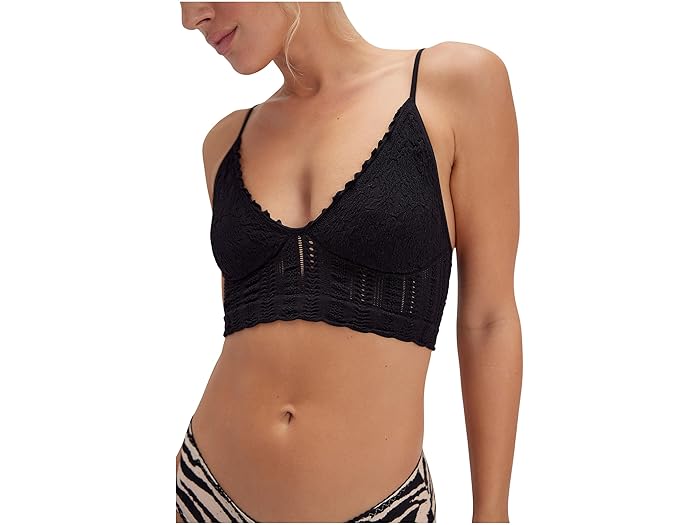 (取寄) フリーピープル レディース エアルーム シームレス ブラレット Free People women Heirloom Seamless Bralette Black