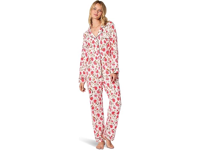 (取寄) ベッドヘッドパジャマズ レディース ロング スリーブ クラシック ストレッチ ジャージ Pj セット Bedhead PJs women Long Sleeve Classic Stretch Jersey Pj Set Fantasia Floral