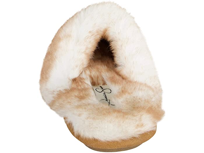 (取寄) ジェシカ シンプソン レディース ウィメンズ コンフィー フォー ファー ハウス スリッパ スカフ メモリー フォーム スリップ アンチ-スキッド ソール Jessica Simpson women Womens Comfy Faux Fur House Slipper Scuff Memory Foam Slip on Anti-Skid Sole Tan
