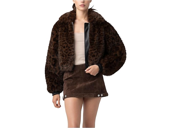 (取寄) ブランクニューヨーク レディース アニマル プリント フォー ファー ジャケット Blank NYC wome..