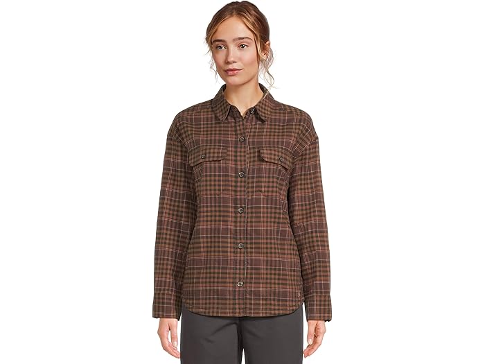 (取寄) ロイヤルロビンズ レディース ビスタ フランネル シャケット Royal Robbins women Vista Flannel Shacket Saddle Antelope Pld