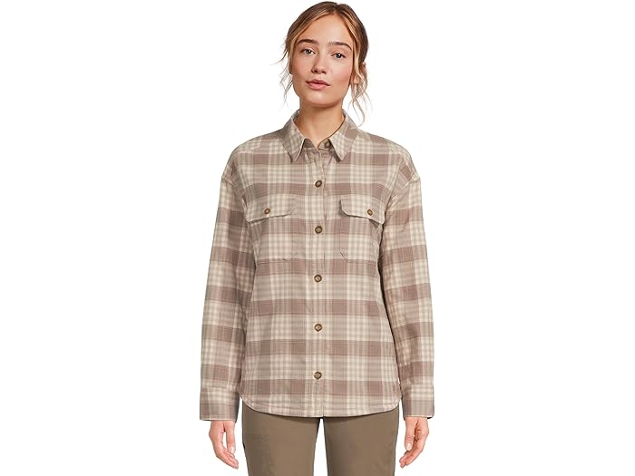 (取寄) ロイヤルロビンズ レディース ビスタ フランネル シャケット Royal Robbins women Vista Flannel Shacket Chalk Antelope Pld