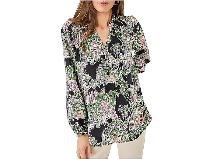 () ꡼ ԥåĥ ǥ 륶 ȥå Lilly Pulitzer women Elsa Top Onyx Pb Anniversary...