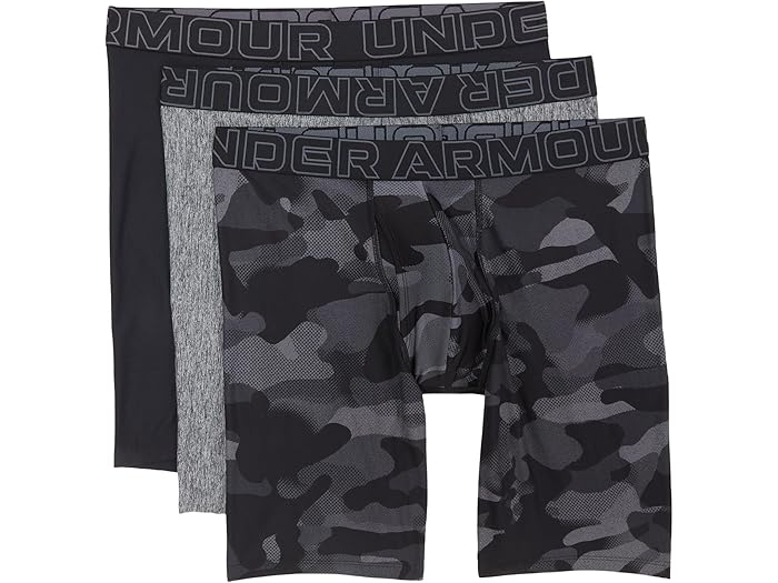 (取寄) アンダーアーマー メンズ 3-パック パフォーマンス テック プリント 9インチ ボクサー ブリーフ..