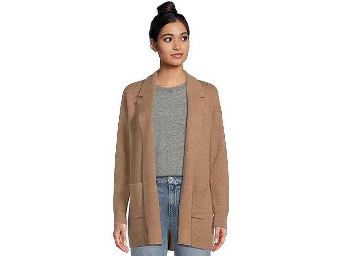 (取寄) エルエルビーン レディース ウィックド ソフト コーティガン セーター L.L.Bean women Wicked Soft Cotton/Cashmere Coatigan Sweater Camel Brown Heather