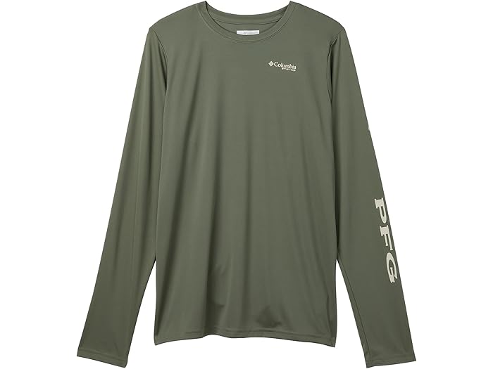 (取寄) コロンビア キッズ ボーイズ ターミナル タックル L/S ティー (リトル キッズ/ビッグ キッズ) Columbia Kids boys Terminal Tackle L/S Tee (Little Kids/Big Kids) Cypress/Dark Stone Logo