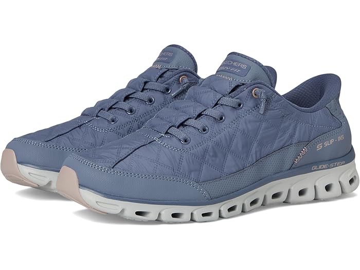 (取寄) スケッチャーズ レディース グライド-ステップ - アット イーズ コージー フィット ハンズ フリー スリップインズ SKECHERS women Glide-step - At Ease Cozy Fit Hands Free Slip-Ins Slate