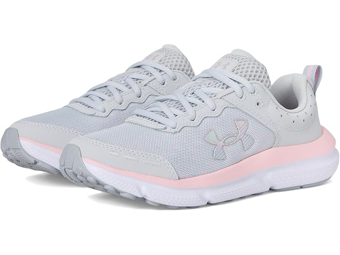 (取寄) アンダーアーマー キッズ ガールズ アサート 10 (ビッグ キッド) Under Armour Kids girls Assert 10 (Big Kid) Halo Gray/Pink Sugar/Iridescent