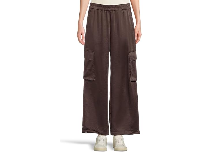 (取寄) ベアフットドリームス レディース リキッド サテン ワイド レッグ カーゴ パンツ Barefoot Drea..