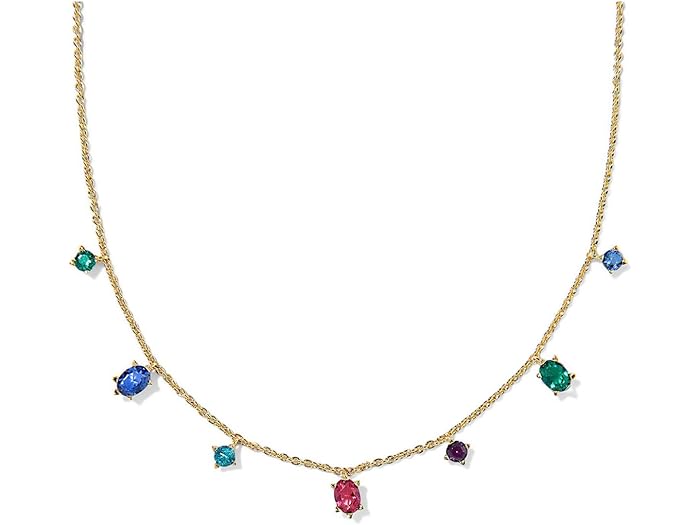 (取寄) ケンドラスコット レディース ケイリン デリケート ストランド ネックレス Kendra Scott women Cailin Delicate Strand Necklace Gold Multi Mix(4)