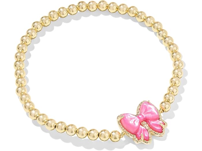 (取寄) ケンドラスコット レディース ヘイリー ボウ ストレッチ ブレスレット Kendra Scott women Haley Bow Stretch Bracelet Gold Rose Violet Mother Of Pearl(4)
