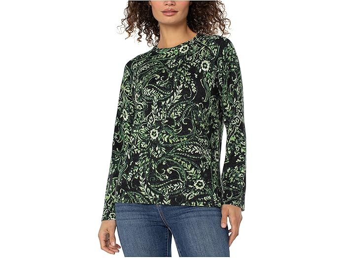 (取寄) リバプールロサンゼルス レディース ロング スリーブ プリンテッド ラグラン セーター W/ サイ..