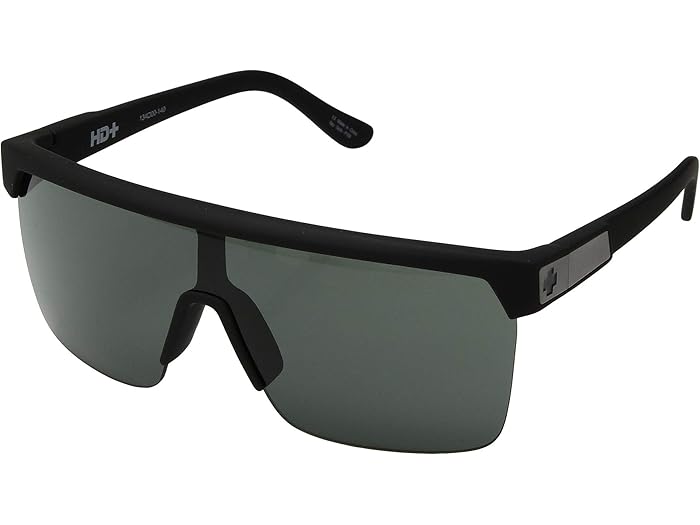 (取寄) スパイ フリン 5050 シールド サングラス Spy Optic Flynn 5050 Shield Sunglasses Soft Matte Black/HD Plus Gray Green
