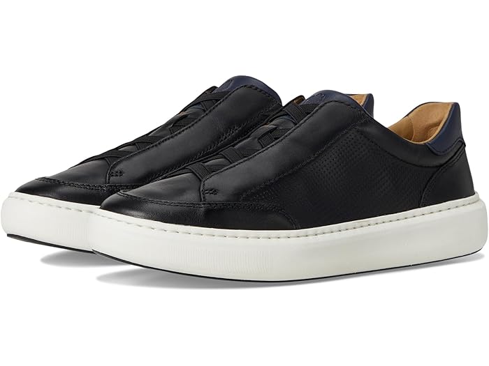 (取寄) ジョンストン&マーフィー メンズ アンダース ストレッチ レース-トゥ-トゥ Johnston & Murphy men Anders Stretch Lace-To-Toe Black Full Grain