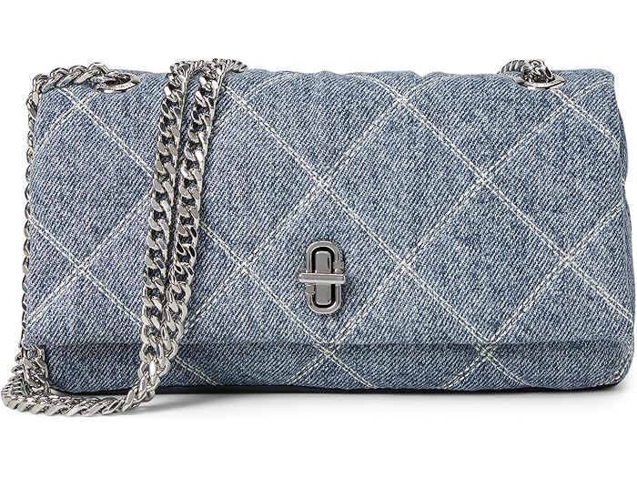 (取寄) マークジェイコブス レディース ザ キルテッド デニム デュアル チェイン ミニ バッグ Marc Jac..