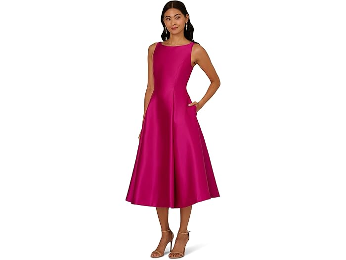 () ɥꥢ Ѥڥ ǥ ꡼֥쥹 ƥ 󥰥 ɥ쥹 Adrianna Papell women Sleeveless Tea Le...