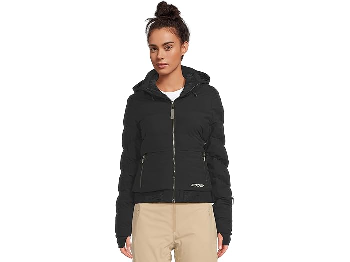 (取寄) スパイダー レディース ヘブン ジャケット Spyder women Haven Jacket Black1