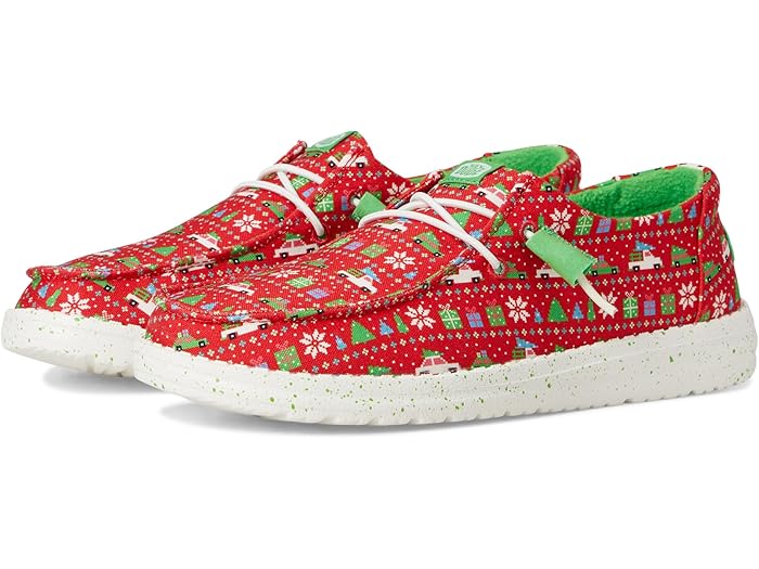 (取寄) ヘイ デュード レディース ウェンディ ホリディ セーター Hey Dude women Wendy Holiday Sweater Red/Green