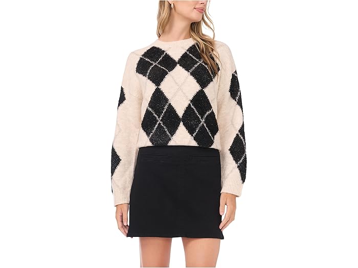 () 󥹥ࡼ ǥ  롼 ͥå Vince Camuto women Argyle Crew Neck Light Oatm...