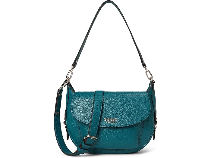 背包 - (取寄) ゲス レディース マーシャ フラップ ショルダー バッグ GUESS women Marsha Flap Shoulder Bag Teal