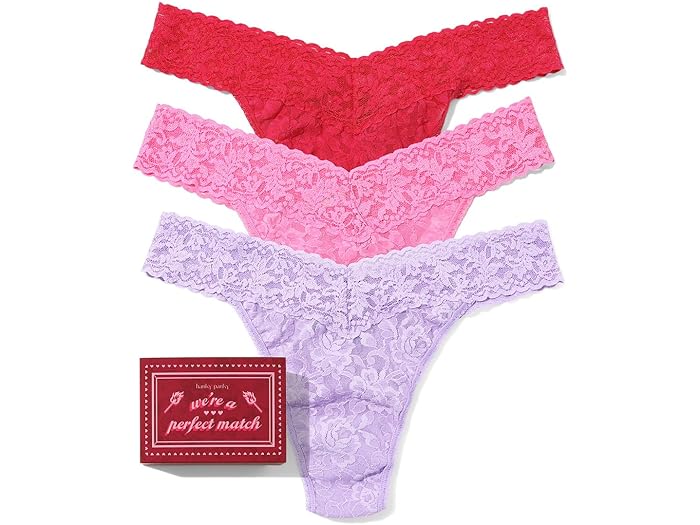 (���) �ϥ󥭡� �ѥ󥭡� ��ǥ����� �����˥��㡼 �졼�� ���� �饤�� �ȥ� 3-�ѥå� Hanky Panky women Signature Lac...