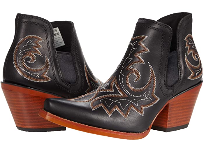 (取寄) デュランゴ レディース クラッシュ 6 ブーティ w/ エンブロイダリー Durango women Crush 6 Bootie w/ Embroidery Raven Black