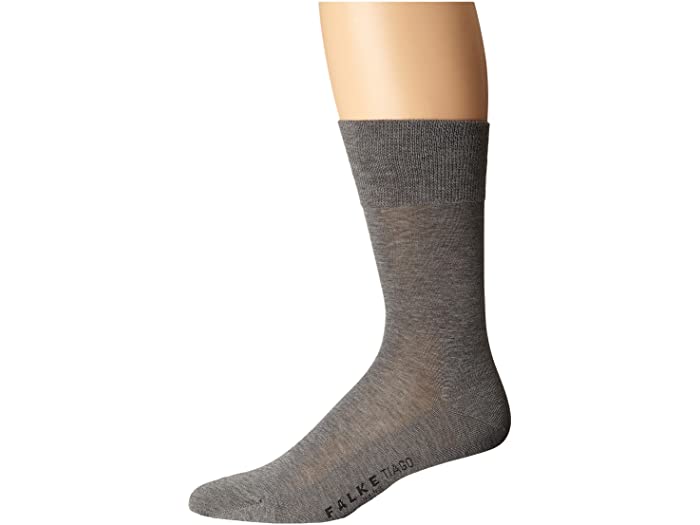 (取寄) ファルケ メンズ マーセライズド コットン チアゴ クルー ソックス Falke men Falke Mercerized Cotton Tiago Crew Socks Light Grey