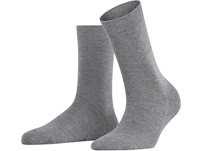 () t@P fB[X t@~[ Rbg N[ \bNX Falke women Falke Family Cotton Crew Socks Grey Mix