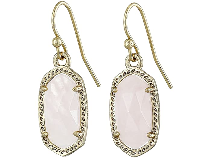 (取寄) ケンドラスコット レディース リー イヤリング Kendra Scott women Lee Earring Gold/Rose Quartz