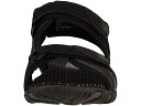 (取寄) ナン ブッシュ メンズ リオ ブラボー 3-ストラップ リバー サンダル Nunn Bush men Rio Bravo 3-Strap River Sandal Black