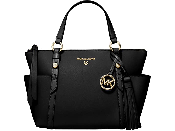 (取寄) マイケルコース レディース サリバン スモール コンバーチブル トップ ジップ トート MICHAEL Michael Kors women Sullivan Small Convertible Top Zip Tote Black