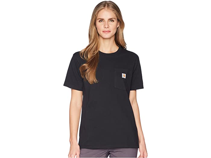 () J[n[g fB[X WK87 [NEFA |Pbg V[g X[u T-Vc Carhartt women WK87 Workwear Pocket Short Sleeve T-Shirt Black