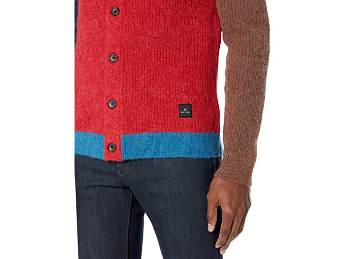 (取寄)ポールスミスボタンスルーカーディガンPaulSmithButtonThroughCardiganRed