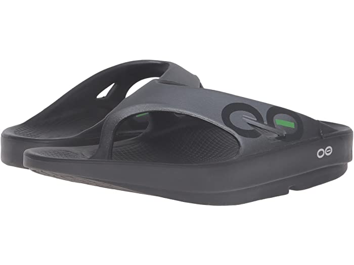 (取寄) ウーフォス ウーオリジナル スポーツ サンダル OOFOS OOriginal Sport Sandal Black/Graphite
