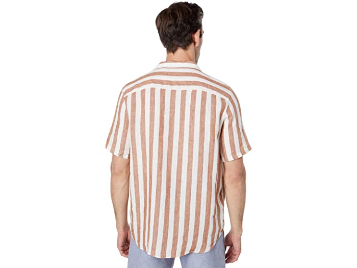 (取寄)メイドウェルショートスリーブイージー-100パーセントリネンMadewellShortSleeveEasy-100%LinenWarmCoffeeCabanaStripe