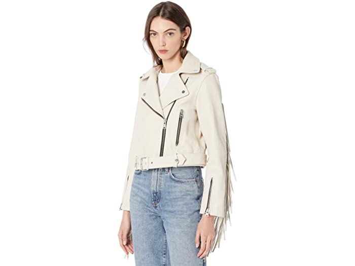 (取寄) オールセインツ レディース アイラ タッセル ジャケット AllSaints women Ayra Tassel Jacket White