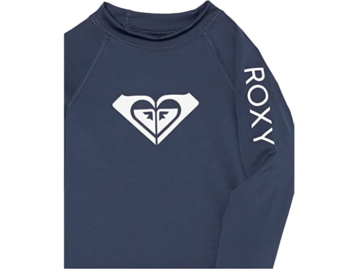 (取寄) ロキシー キッズ ガールズ ホール ハーティッド ロング スリーブ ラッシュガード (ビッグ キッズ) Roxy Kids girls Whole Hearted Long Sleeve Rashguard (Big Kids) Mood Indigo