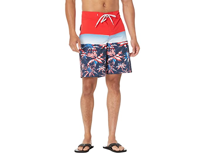 (取寄) クイックシルバー メンズ サーフシルク パネル 20 ボードショーツ Quiksilver men Surfsilk Panel 20 Boardshorts High-Risk Red 1