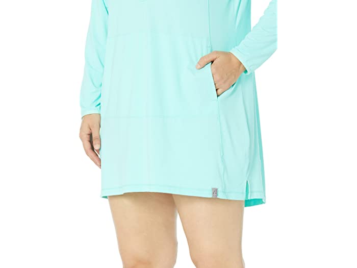 (取寄) エルエルビーン レディース プラス サイズ サンド ビーチ カバーアップ フーデット チュニック L.L.Bean women Plus Size Sand Beach Cover-Up Hooded Tunic Beach Glass