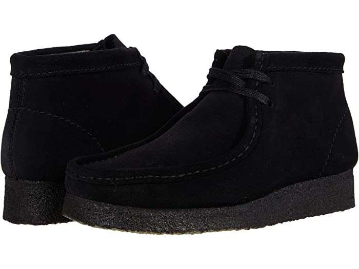 (取寄) クラークス レディース ブート Clarks women Wallabee Boot Black Suede 1