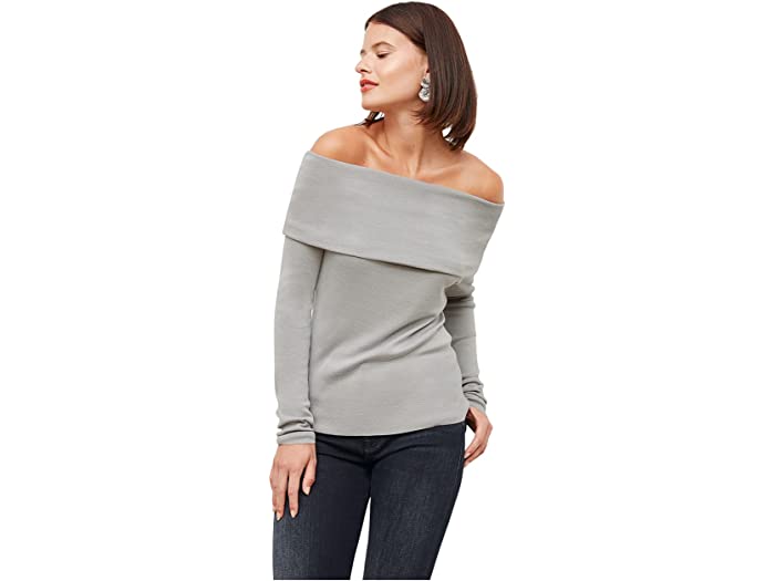 (取寄) エムエムラフルアー レディース デ トップ シルク ジャージ M.M.LaFleur women Dae Top Silk Jersey Pale Gray