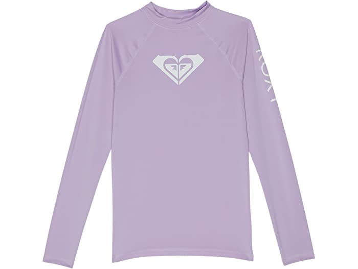 (取寄) ロキシー キッズ ガールズ ホール ハーティッド ロング スリーブ ラッシュガード (ビッグ キッズ) Roxy Kids girls Whole Hearted Long Sleeve Rashguard (Big Kids) Lavendula