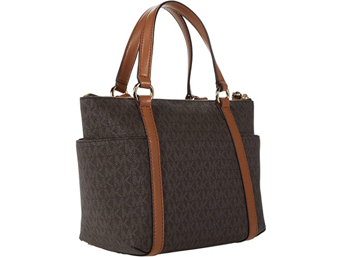 (取寄) マイケルコース レディース サリバン スモール コンバーチブル トップ ジップ トート MICHAEL Michael Kors women Sullivan Small Convertible Top Zip Tote Brown/Acorn