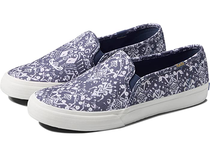 (取寄) ケッズ レディース ダブル デッカー モザイク キャンバス Keds women Double Decker Mosaic Canvas Blue